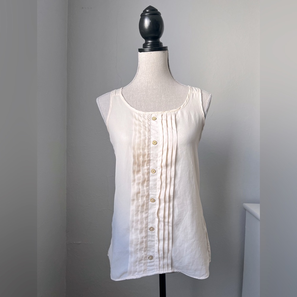 Lush Tuxedo Cream Color Tank Size S